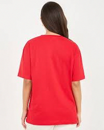 Jordfarget Oversized T-skjorte